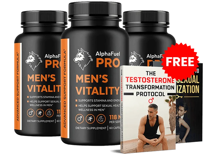 Alpha Fuel Pro Official Site Male Vitality Supplement Bottles